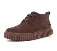 Clarks Zapatillas para hombre Torhill LaceHi en piel rugosa marrón, marrón, 42.5 EU