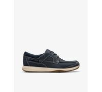 Clarks Sailview Lace, Zapatillas Hombre, Nubuck Azul Marino, 41 EU
