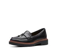 Clarks Westlynn Bella, Mocasín Mujer, Piel Negra, 38.5 EU Ancho