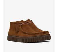 CLARKS Zapatos altos de ante, TORHILL HI. Color canela
