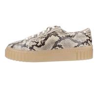 Clarks Tenis Mayhill Walk para Mujer, Gris Snake Lea, 37.5 EU
