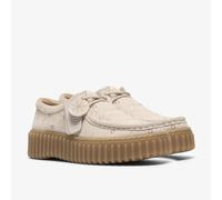 CLARKS Zapatos de piel bordada, TORHILL BEE. Color Crema