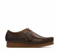 CLARKS Zapatos de piel Wallabee. Color Marrón Oscuro