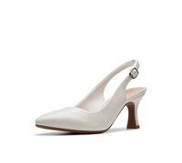 Clarks Zapatos de tacón Kataleyna para Mujer, Blanco Cuero (Off White Leather), 42 EU