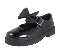 Clarks Zapatos Escolares Niña Cuero Con Hebilla Negro - Lorcam Jane K