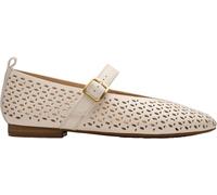 Clarks - Zapatos Fawna Jane para mujer, Cuero crema, 38.5 EU