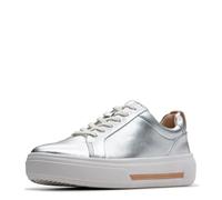 Clarks - Zapatos Hollyhock Walk para mujer, Plateado (Silver Leather), 37 EU