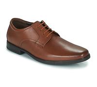 Clarks Men's Bensley Lace Oxford, Lea marrón Oscuro, 41 EU