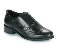 Clarks 261787094, Zapatos Planos Mary Jane Mujer, Black Leather, 40.5 EU