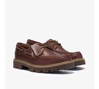 CLARKS Zapatos náuticos de cuero, CLEYHILL BOAT. Color Marrón