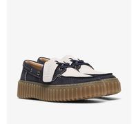 CLARKS Zapatos náuticos en nobuck, TORHILL BOAT. Color Azul Marino