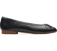 Clarks Zapatos Planos Fawna LilyBallet para Mujer, Piel Negra, 39 EU