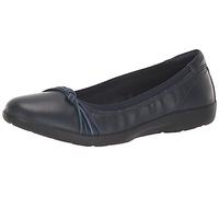 Clarks Zapatos Planos Meadow RAE Ballet para Mujer, Azul Marino (Navy Leather), 9