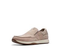 Clarks - - Zapatos Sailview Step para Hombre, Kolorit Light Grey Nub, Talla: 42.5 EU Ancho, Light Grey Nub, 42.5 EU Ancho