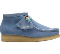 Clarks - Zapatos Wallabee para mujer, Azul polvoriento, 38 EU