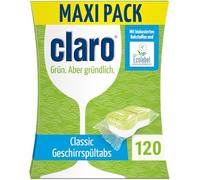 claro Classic Pastillas lavavajillas ecológicas, 120 lavados