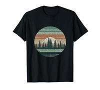 Claro de bosque retro para amantes de la naturaleza y aventuras al aire libre Camiseta