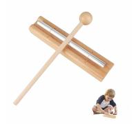 Claro Timbre de Percusión Solo Chime Campana De Meditación con Mazo