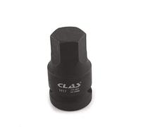 CLAS Equipements Casquillo de Choque Tuerca buje VAG Hexagonal 17mm L.43mm 1/2" CR-Mo - SA 0486