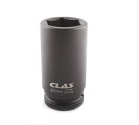 CLAS Equipements Casquillo de impacto 6 caras, largo 32 mm, 3/4 pulgadas, OS 3435
