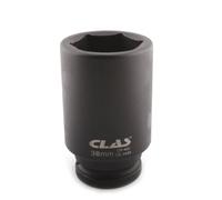 CLAS Equipements Casquillo de impacto 6 caras, largo 38 mm, 3/4 pulgadas, OS 3438