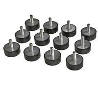 CLAS Equipements CO 1160 - Juego de 12 Almohadillas de Goma Redondas Ajustables para Mesa elevadora (48 mm)
