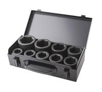 CLAS Equipements O3500 - Juego de llaves de impacto (6 caras, 24-50 mm, 1 pulgadas, 9 piezas)