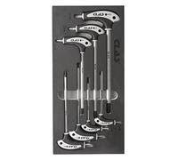 Clas OS2000 Inserto Llaves, Multicolor, 3-10 mm, 7 piezas