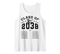 Clase 2038 Crecer con Lista de Control Jardín de Infancia Camiseta sin Mangas