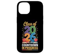 Clase de 2026 Cuenta regresiva Graduación Seniors Kindergarten Grad Carcasa para iPhone 14