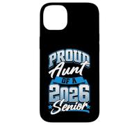 Clase de 2026 Proud Aunt Women Funny Seniors 2026 Carcasa para iPhone 14 Plus