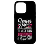 Clase de 2026 Senior Mom Women Funny Seniors 2026 Carcasa para iPhone 14 Pro Max