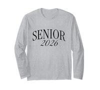 Clase de 2026 Senior, Senior Year Simple Design Manga Larga