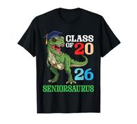 Clase de 2026 Seniorsaurus Rex Graduación Dinosaurio Senior Camiseta