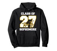 Clase de 2027 Sophomore High School Back 2 School 10th Grade Sudadera con Capucha