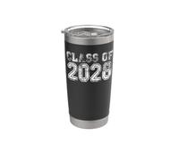 Clase de 2028 Grow with Me Futuro Año de Graduación Vaso térmico de acero inoxidable de doble pared