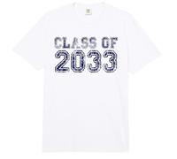 Clase de 2033 Grow with Me Futuro Año de Graduación Comfort Colors Adult Heavyweight T-Shirt