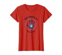 Clase de 2037 Grow with Me Handprint Time Capsule Camiseta, Mujer, Rojo, 3XL