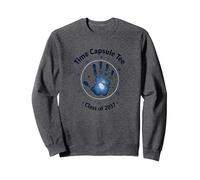 Clase de 2037 Grow with Me Handprint Time Capsule Sudadera, Unisex para Adultos, Jaspeado Oscuro, XXL