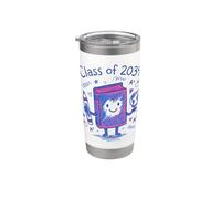 Clase de 2039 Kindergarten Line Art Pre-k Grow With Me Vaso térmico de acero inoxidable de doble pared