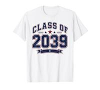 Clase de 2039 Patriotic Graduación Escuela Espíritu Camiseta gráfica económica