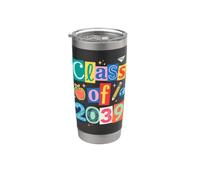 Clase de 2039 Pre-K de jardín de infantes Grow With Me Estilo de los 90 Vaso térmico de acero inoxidable de doble pared