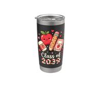 Clase de 2039 Pre-k de jardín de infantes Grow With Me Strawberry Vaso térmico de acero inoxidable de doble pared