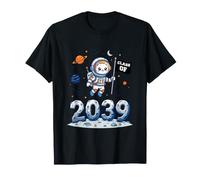 Clase de 2039 Pre-K Grow with Me Cat Astronaut Camiseta