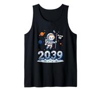 Clase de 2039 Pre-K Grow with Me Cat Astronaut Camiseta sin Mangas