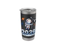 Clase de 2039 Pre-K Grow With Me Cat Astronaut Vaso térmico de acero inoxidable de doble pared