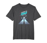 Clase de 2040 Grow with Me Comienza Ahora Camiseta, Hombre Tallas Grandes, Jaspeado Oscuro, 3X Alto