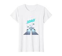 Clase de 2040 Grow with Me Comienza Ahora Camiseta, Mujer, Blanco, XL