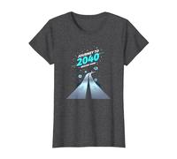 Clase de 2040 Grow with Me Comienza Ahora Camiseta, Mujer, Jaspeado Oscuro, XXL