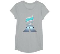 Clase de 2040 Grow with Me Comienza Ahora Camiseta, Niñas, Gris Jaspeado, Grande